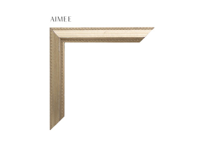 Silver, Gold, Patina, Petite Frame, Metallic, Heritage, Luxe, Heirloom, Classical, Custom Frame Moulding, 1" Wide x 3/4" Deep, Luxury Framing