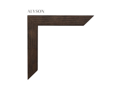 Dark Stained Wood, Rustic, Old World, Pine Frame, Custom Frame Moulding, 1 1/8" Wide x 1 1/2" Deep, Luxury Framing