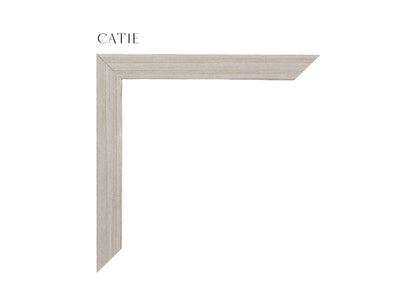 Grey, Linen Textured, Solid Wood, Small Frame, Custom Frame Moulding, 3/4" Wide x 1 1/2" Deep, Luxury Framing