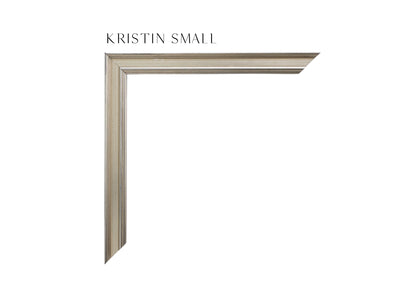 Lightly Distressed, Silver, Gold, Patina, Petite Frame, Metallic, Heritage, Luxe, Heirloom, Classical, Custom Frame Moulding, 3/4" Wide x 3/4" Deep, Luxury Framing